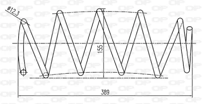 CSR9041.00 OPEN PARTS Пружина ходовой части