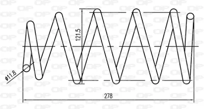 CSR9068.00 OPEN PARTS Пружина ходовой части