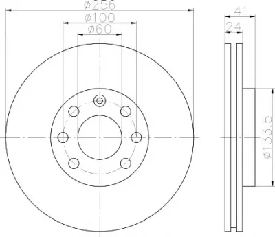 8DD 355 101-491 BEHR/HELLA/PAGID Тормозной диск