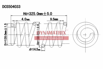 DCS504033 DYNAMATRIX Пружина ходовой части