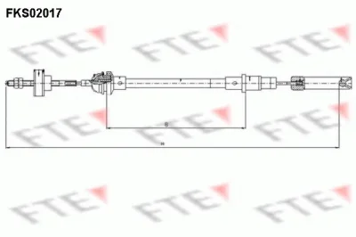 FKS02017 FTE Трос (тросик) сцепления