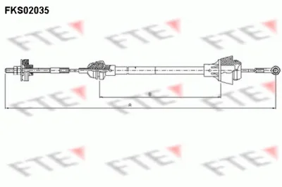 FKS02035 FTE Трос (тросик) сцепления