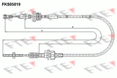 FKS05019 FTE Трос (тросик) сцепления