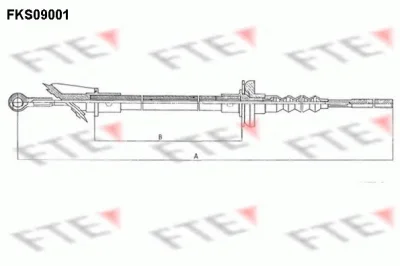 FKS09001 FTE Трос (тросик) сцепления