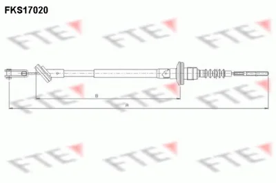 FKS17020 FTE Трос (тросик) сцепления