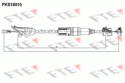 FKS18015 FTE Трос (тросик) сцепления