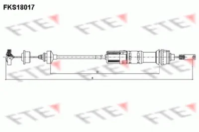 FKS18017 FTE Трос (тросик) сцепления