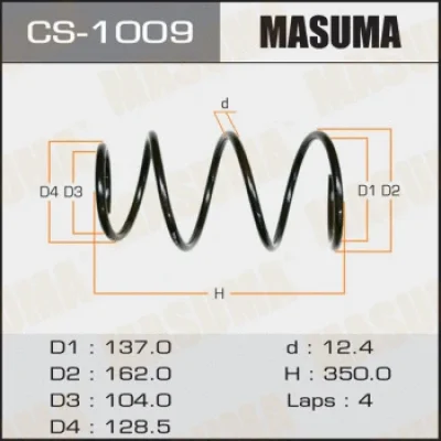Пружина ходовой части MASUMA CS-1009