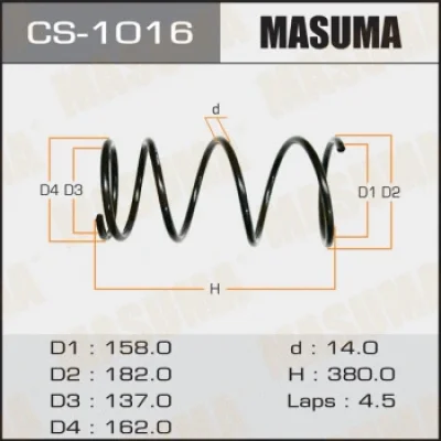Пружина ходовой части MASUMA CS-1016