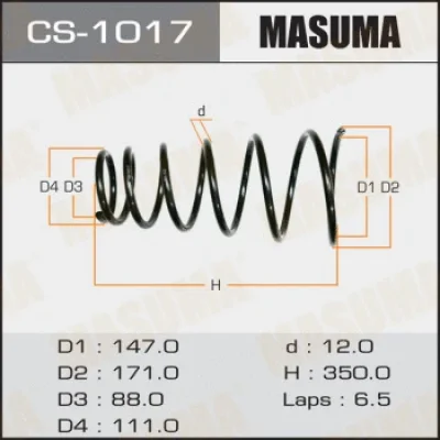 Пружина ходовой части MASUMA CS-1017