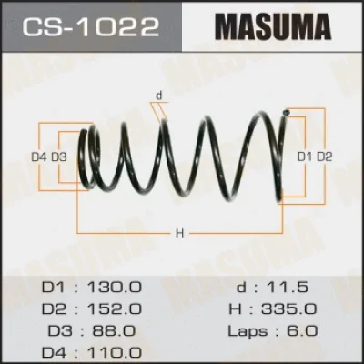 Пружина ходовой части MASUMA CS-1022