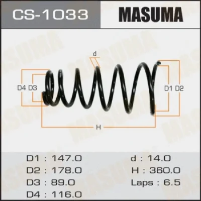 Пружина ходовой части MASUMA CS-1033