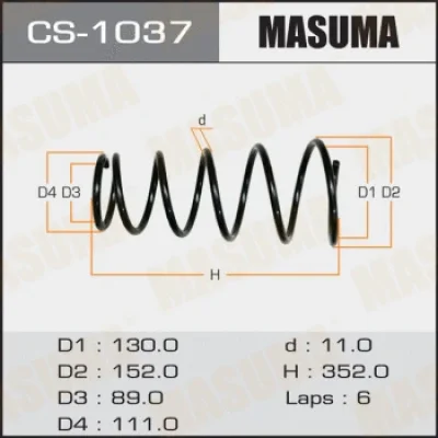 Пружина ходовой части MASUMA CS-1037