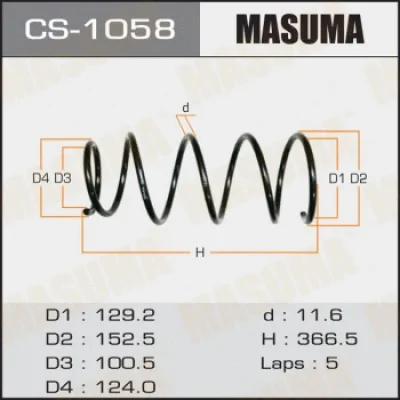 Пружина ходовой части MASUMA CS-1058