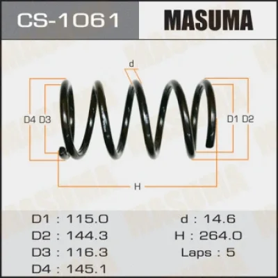 Пружина ходовой части MASUMA CS-1061