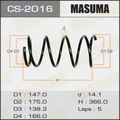 Пружина ходовой части MASUMA CS-2016