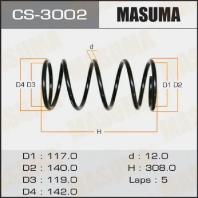 Пружина ходовой части MASUMA CS-3002