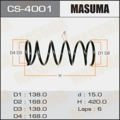 Пружина ходовой части MASUMA CS-4001