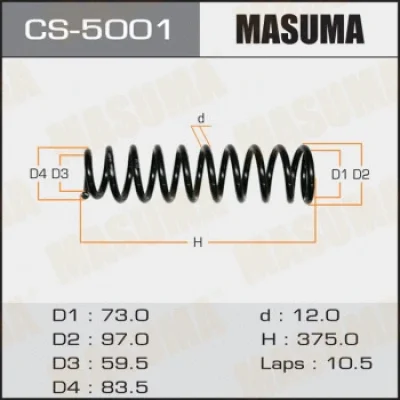 Пружина ходовой части MASUMA CS-5001