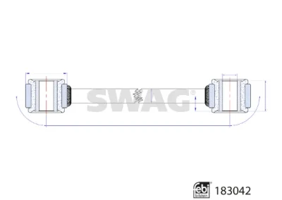 33 10 8802 SWAG Тяга / стойка, стабилизатор