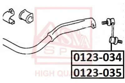 Тяга / стойка, стабилизатор ASVA 0123-035