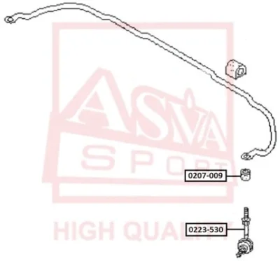 0223-530 ASVA Тяга / стойка, стабилизатор