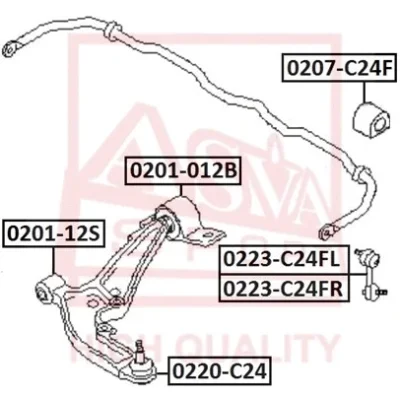 0223-C24FR ASVA Тяга / стойка, стабилизатор
