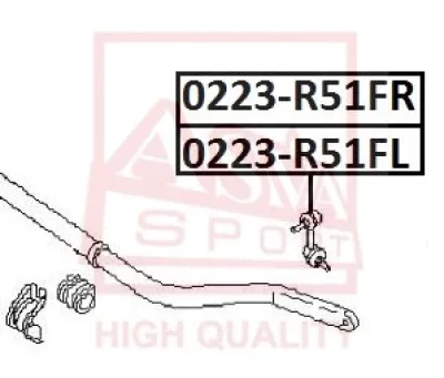 0223-R51FL ASVA Тяга / стойка, стабилизатор