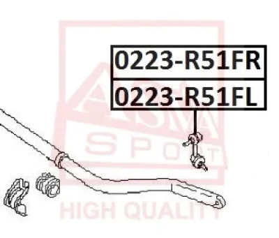 0223-R51FR ASVA Тяга / стойка, стабилизатор