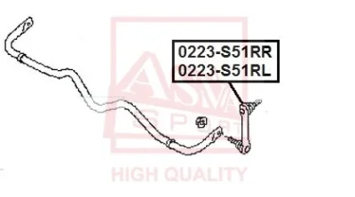 0223-S51RR ASVA Тяга / стойка, стабилизатор