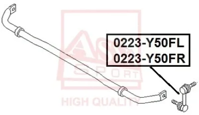 0223-Y50FL ASVA Тяга / стойка, стабилизатор
