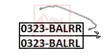 0323-BALRL ASVA Тяга / стойка, стабилизатор