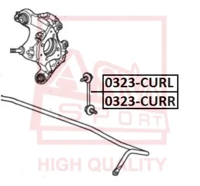 0323-CURL ASVA Тяга / стойка, стабилизатор