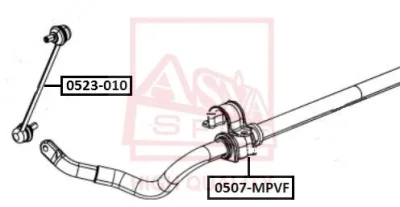 0523-010 ASVA Тяга / стойка, стабилизатор