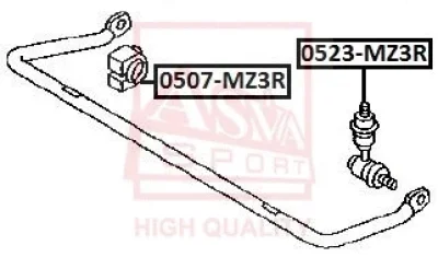 0523-MZ3R ASVA Тяга / стойка, стабилизатор
