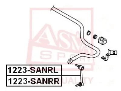 Тяга / стойка, стабилизатор ASVA 1223-SANRL