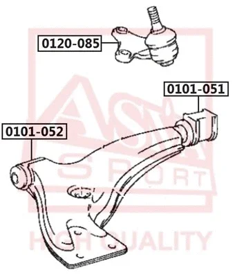 Шарнир независимой подвески / поворотного рычага ASVA 0120-085