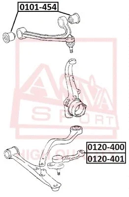 0120-401 ASVA Шарнир независимой подвески / поворотного рычага