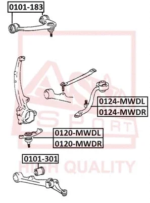 Шарнир независимой подвески / поворотного рычага ASVA 0120-MWDL