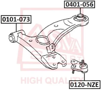 Шарнир независимой подвески / поворотного рычага ASVA 0120-NZE