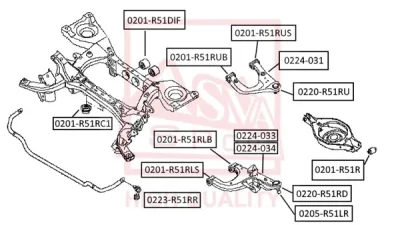 Шарнир независимой подвески / поворотного рычага ASVA 0220-R51RU