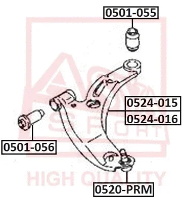 Шарнир независимой подвески / поворотного рычага ASVA 0520-PRM