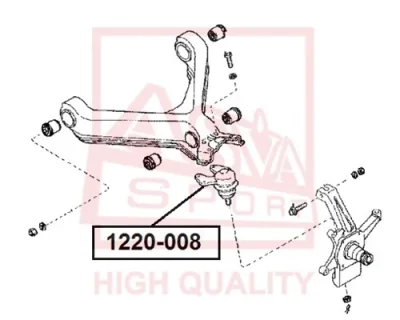 1220-008 ASVA Шарнир независимой подвески / поворотного рычага