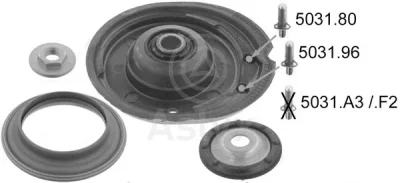 Ремкомплект, опора стойки амортизатора Aslyx AS-203154