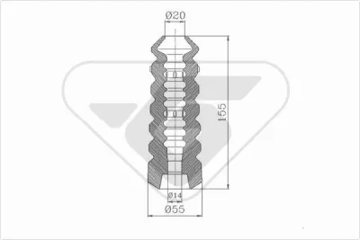 KP075 HUTCHINSON Пылезащитный комплект, амортизатор