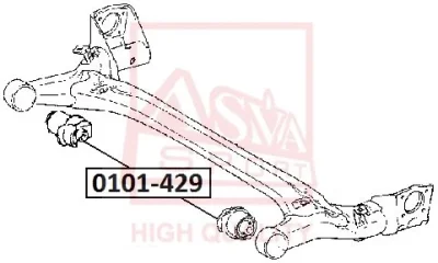 0101-429 ASVA Подвеска, рычаг независимой подвески колеса