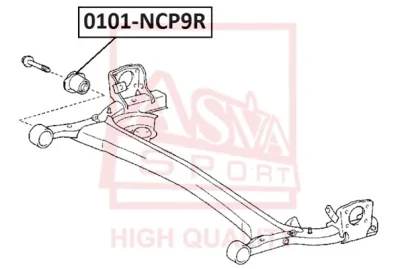 Подвеска, рычаг независимой подвески колеса ASVA 0101-NCP9R