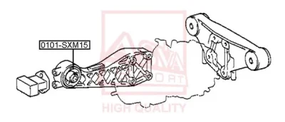 0101-SXM15 ASVA Подвеска, рычаг независимой подвески колеса
