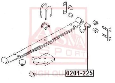 0201-225 ASVA Подвеска, рычаг независимой подвески колеса