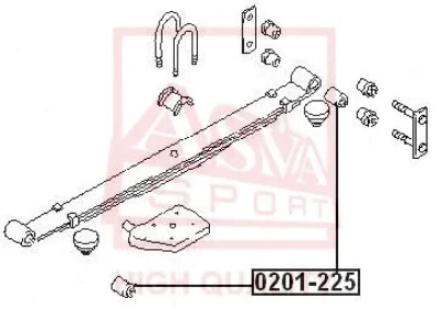 Подвеска, рычаг независимой подвески колеса ASVA 0201-225